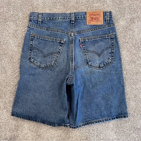 LEVI'S 550 Levi Shorts Men’s Size 33 Denim Blue Jean Bermuda Jorts Shorts 10” in - Picture 3 of 12